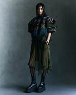 sacaiの24年春夏ウィメンズ、ラウンドシルエットのジャケット＆バルーンスリーブのジャカードニット｜写真4