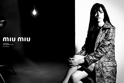 ミュウミュウ、2014年秋冬ビジュアル ‐ スティーヴン・マイゼルが撮影する“現代版ウォーホル”