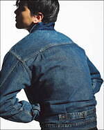 マインデニム×ノンネイティブのデニムジャケット、ユーズド＆ダメージ加工で｜写真15