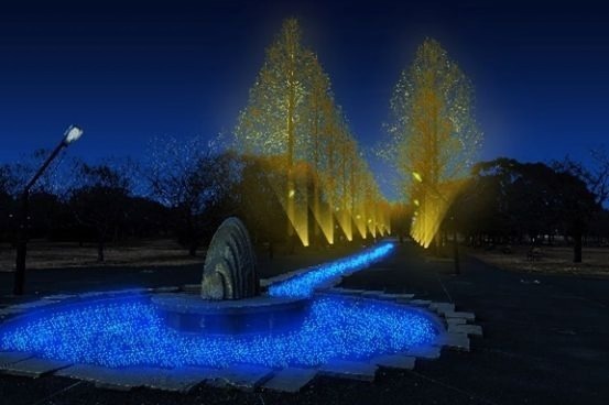 「花と光のムーブメント」小金井公園など都内3か所で、約1,400本の桜やネモフィラ×ライトアップ｜写真16