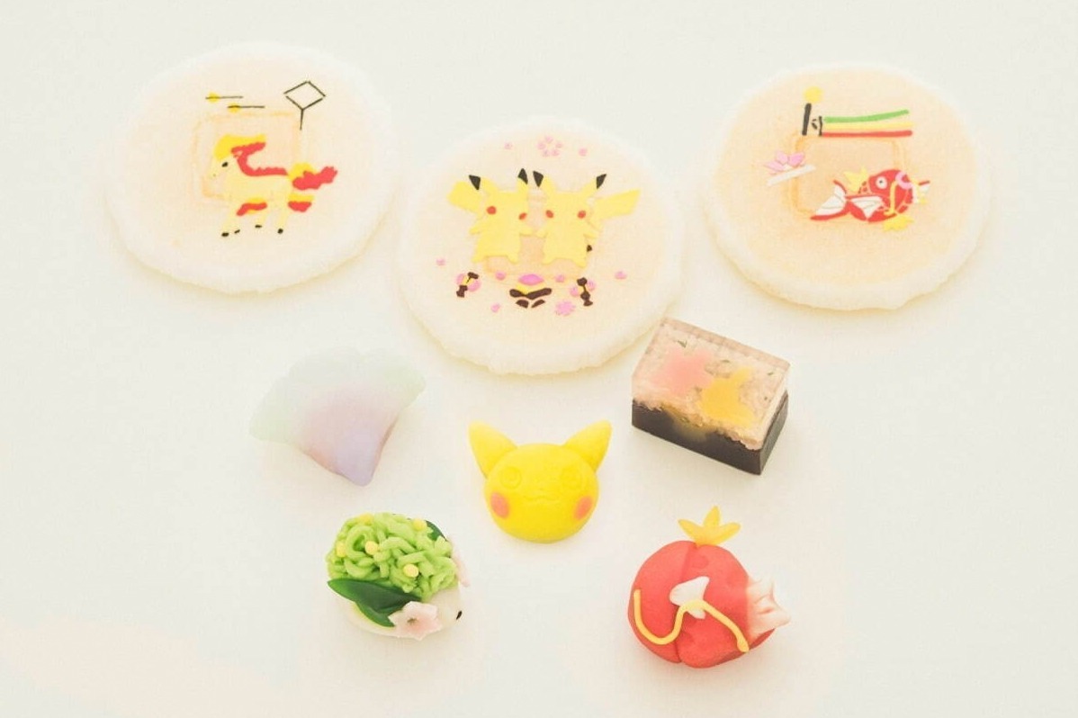 「ポケモン京菓子 春」ピカチュウやシェイミを模した上生菓子＆羊羹など、老舗・七條甘春堂から