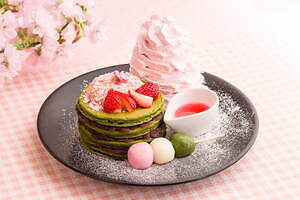 エッグスンシングス春限定スイーツ、“桜と抹茶”のつぶあんサンドパンケーキ＆桜フレンチトースト｜写真2