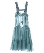 キャンディ ストリッパー24年夏、ふんわりチュールのシャーリングドレス＆花柄刺繍のミニワンピース｜写真15