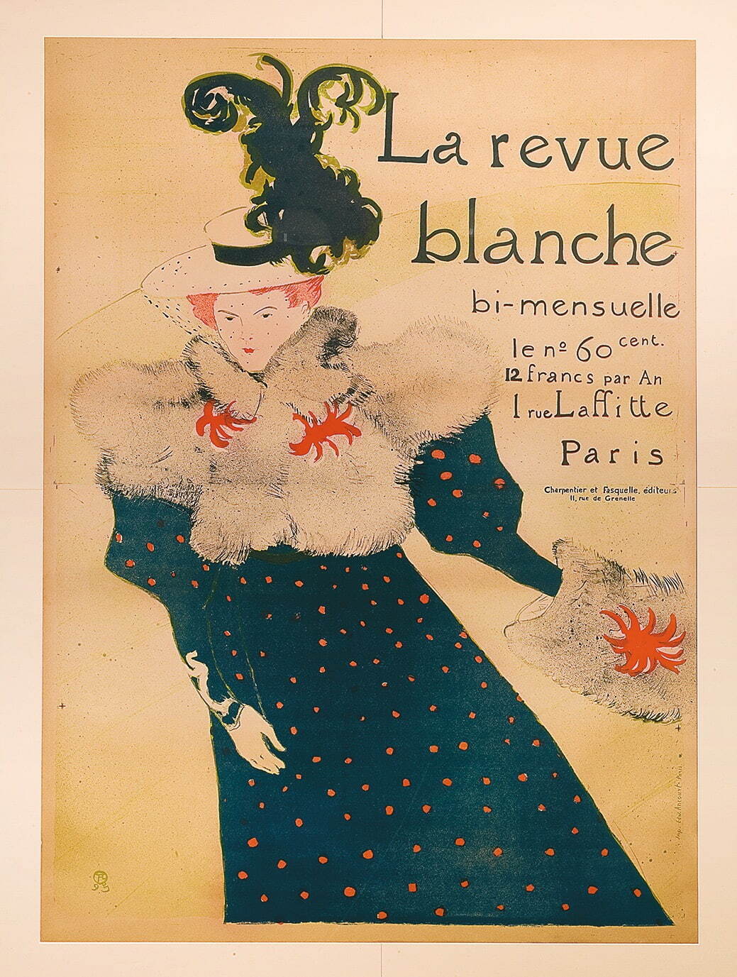 アンリ・ド・トゥールーズ＝ロートレック 『ラ・ルヴュ・ブランシュ』誌のためのポスター
1895年 リトグラフ The Firos Collection