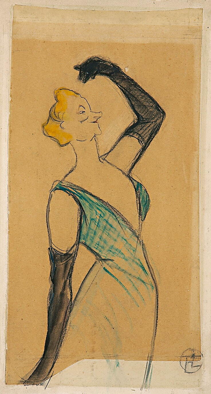 アンリ・ド・トゥールーズ＝ロートレック 《イヴェット・ギルベール》 1893年 水性／紙 The Firos Collection