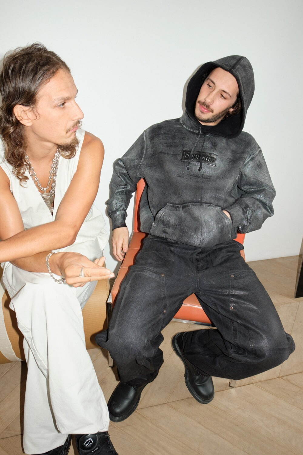 Supreme x MM6 Maison Margiela】ペイント キャンプキャップ