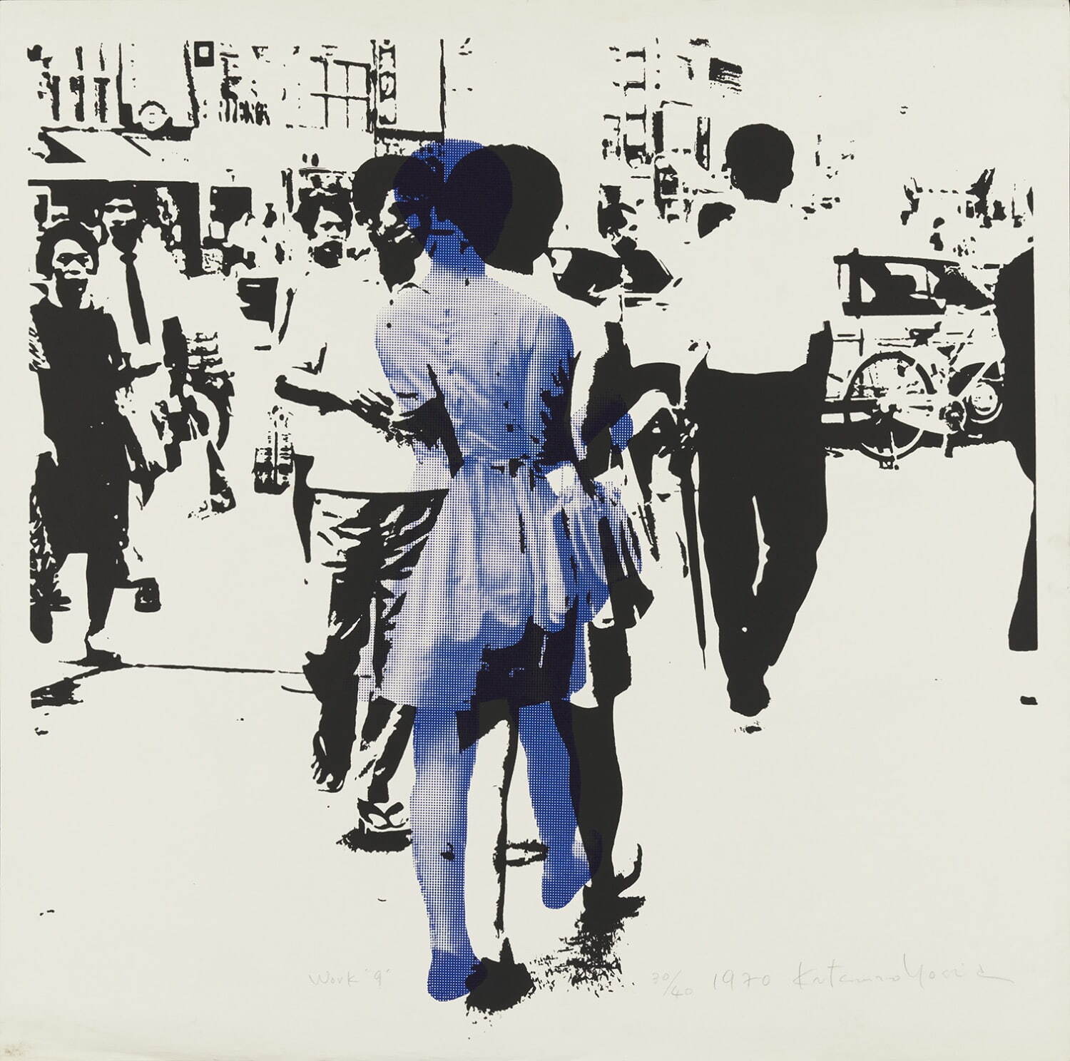 吉田克朗 《Work "9"》 1970年シルクスクリーン、紙　神奈川県立近代美術館 ©The Estate of Katsuro Yoshida / Courtesy of Yumiko Chiba Associates