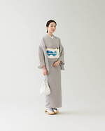 ザ・ヤード 2024年春夏きもの - 茜色の有松鳴海絞りのゆかたや縄文編みのコラボバッグなど｜写真4