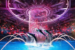 マクセル アクアパーク品川×『ベルサイユのばら』華麗なる世界を表現した“海の舞踏会”｜写真9