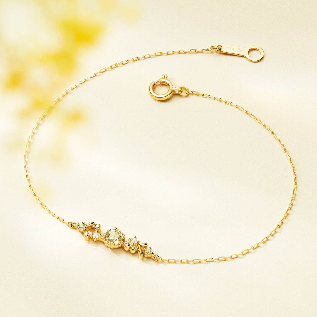 4℃の春ジュエリー、ミモザを表現したレモンクォーツのネックレス＆ライラックの花びら着想ピアスなど｜写真8