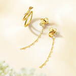 4℃の春ジュエリー、ミモザを表現したレモンクォーツのネックレス＆ライラックの花びら着想ピアスなど｜写真12