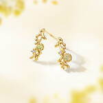 4℃の春ジュエリー、ミモザを表現したレモンクォーツのネックレス＆ライラックの花びら着想ピアスなど｜写真7