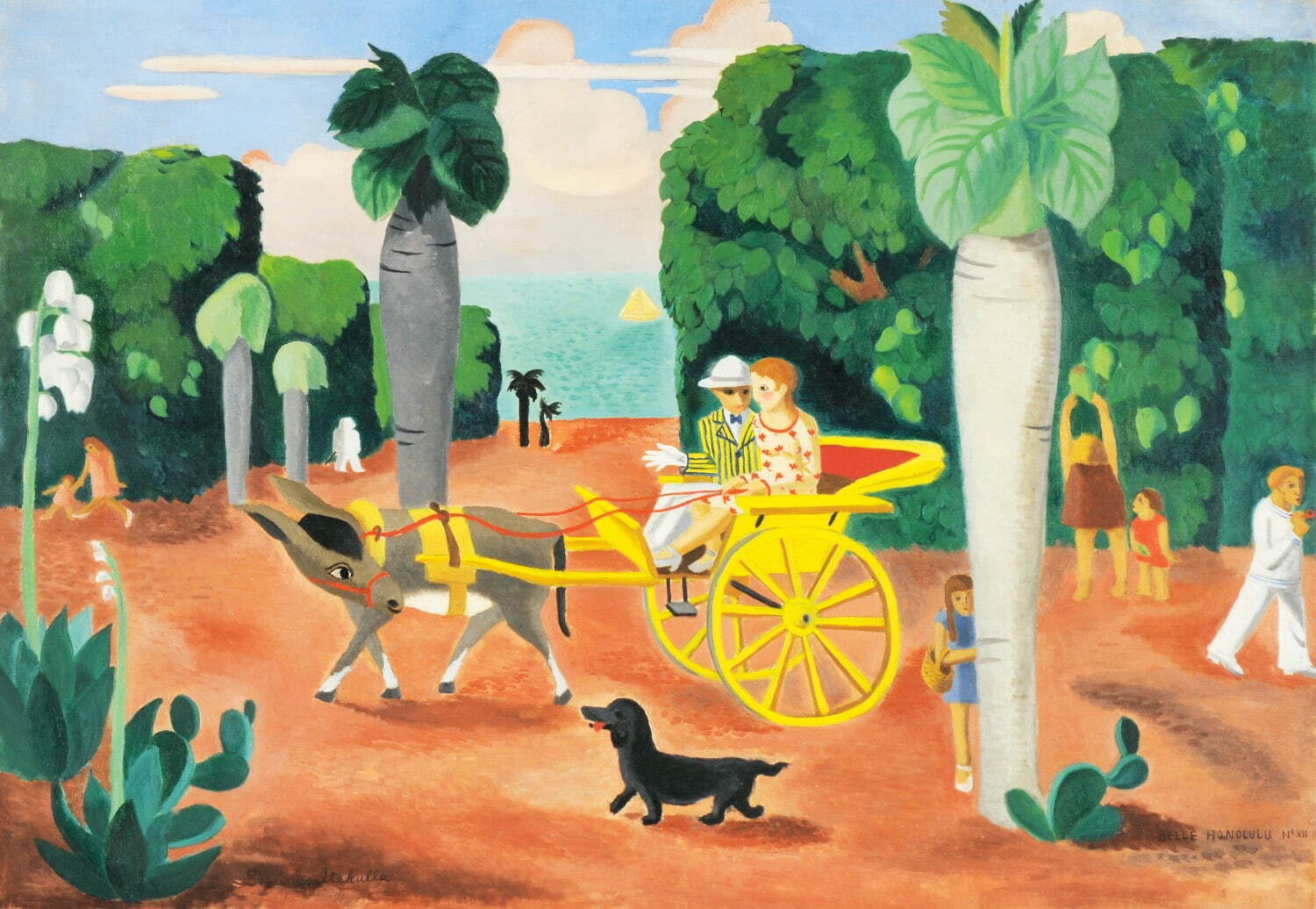 板倉須美子 《午後 ベル・ホノルル12》 1927-28年頃 油彩、カンヴァス 松戸市教育委員会蔵