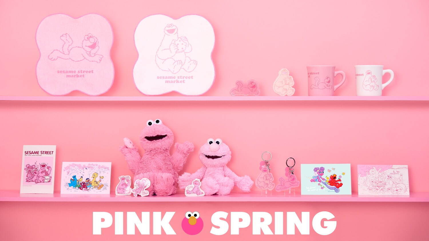 「セサミストリートマーケット」桜着想ピンクのスイーツ＆グッズ、“全身ピンク”のエルモぬいぐるみなど｜写真19