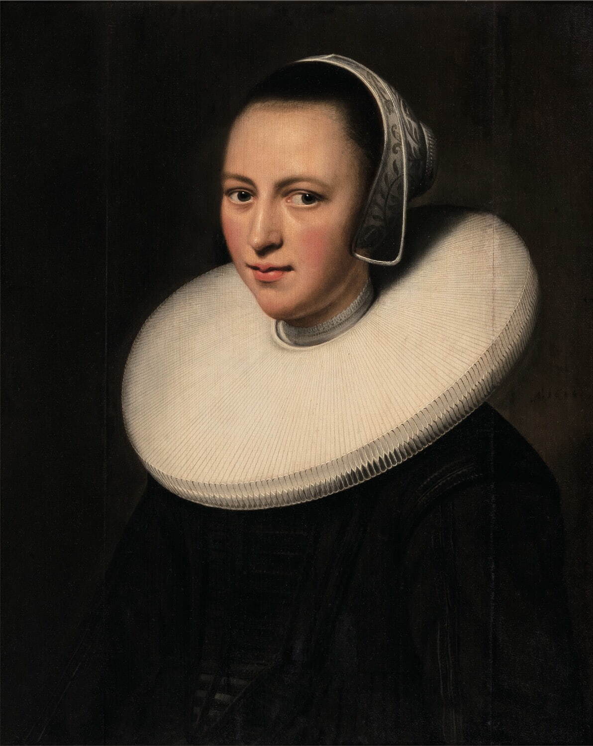 レンブラント・ファン・レイン 《襞襟を着けた女性の肖像》 1644年©Museum of John Paul II and Primate Wyszyński