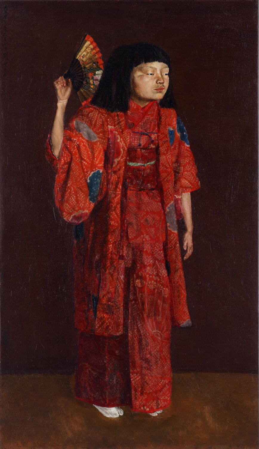 岸田劉生 《童女舞姿》 1924年 油彩、画布 大原美術館蔵