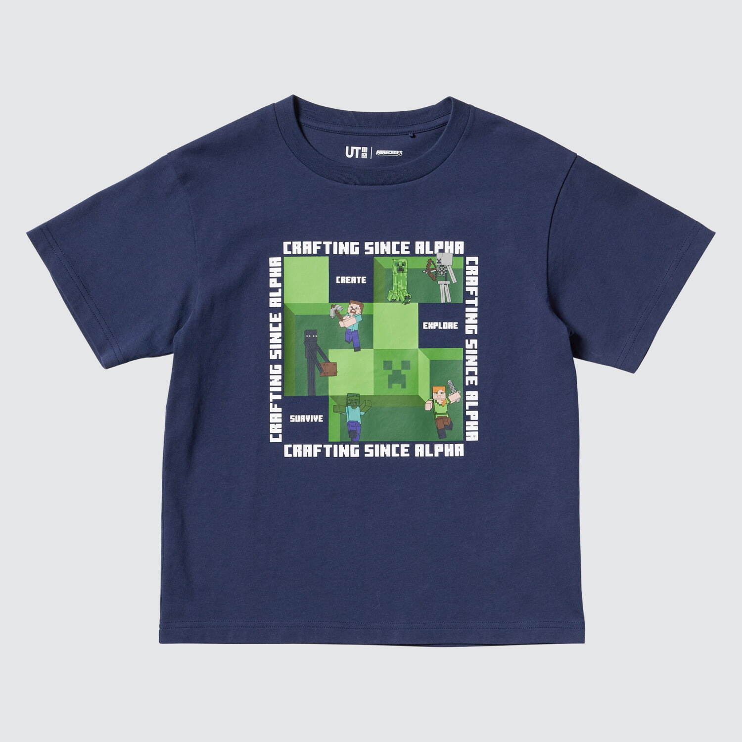 ユニクロUT×「マインクラフト」キッズ用Tシャツ、“マイクラ”の