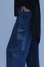 Y'sのデニムウェア、“型紙”プリントのワイドデニムパンツやヨーロッパ古着のパッチワークジーンズ｜写真6