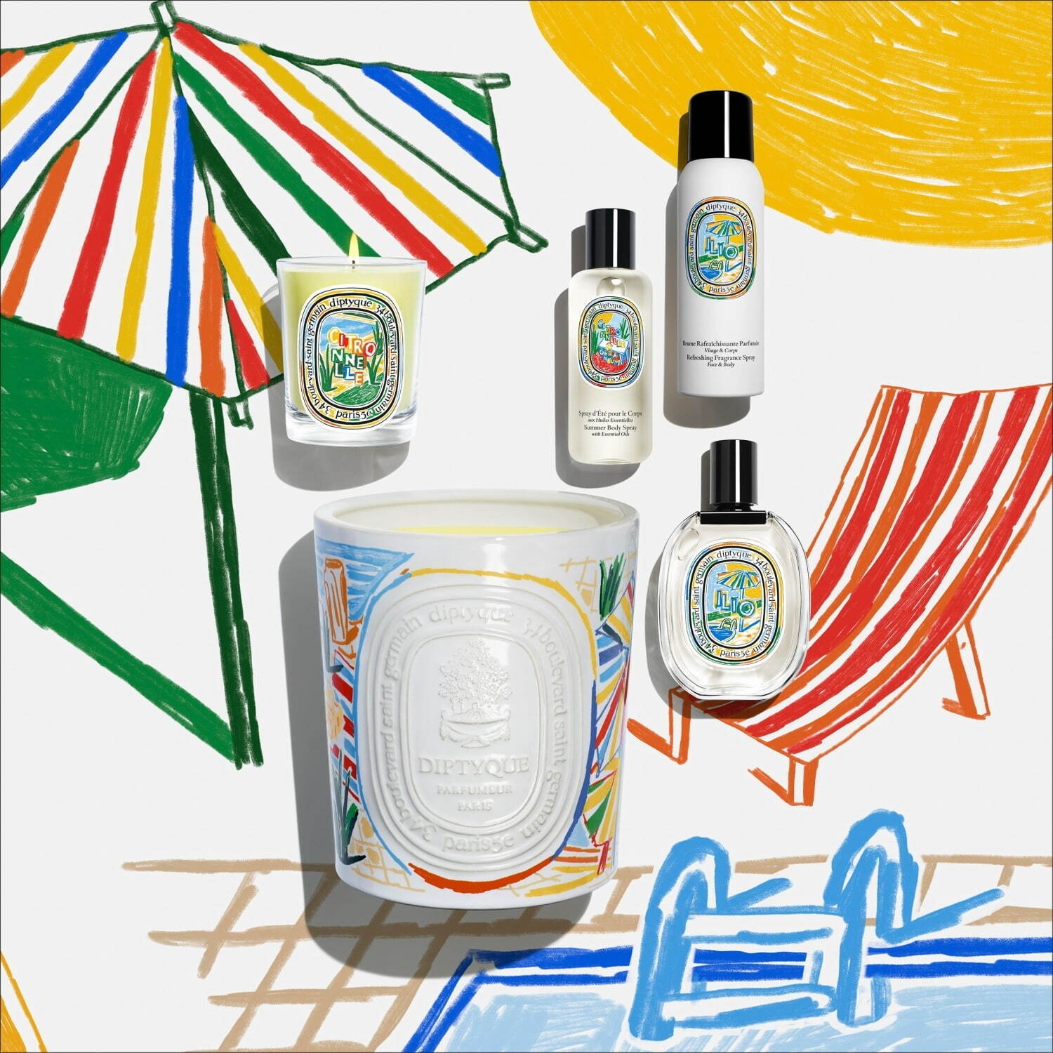 クラシック キャンドル サンタル 190g | Diptyque Paris