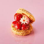 阪急うめだ本店に“苺スイーツ”集結、“いちご摘みのバスケット”着想タルト＆いちごのパイバーガーなど｜写真9