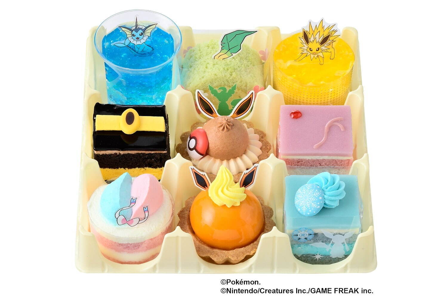 「ポケモン」ピカチュウのチョコバナナケーキやイーブイ＆進化形8種のプチケーキ、銀座コージーコーナーで｜写真3