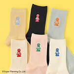 タビオ×ミスター・フレンドリーの靴下、大きめ刺繍入りや愛らしい表情の総柄プリントソックスなど｜写真4