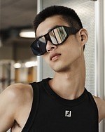 フェンディ24年春夏メンズアイウェア、“ハンドバッグ着想”大胆ロゴ入りパイロットシェイプなど｜写真15