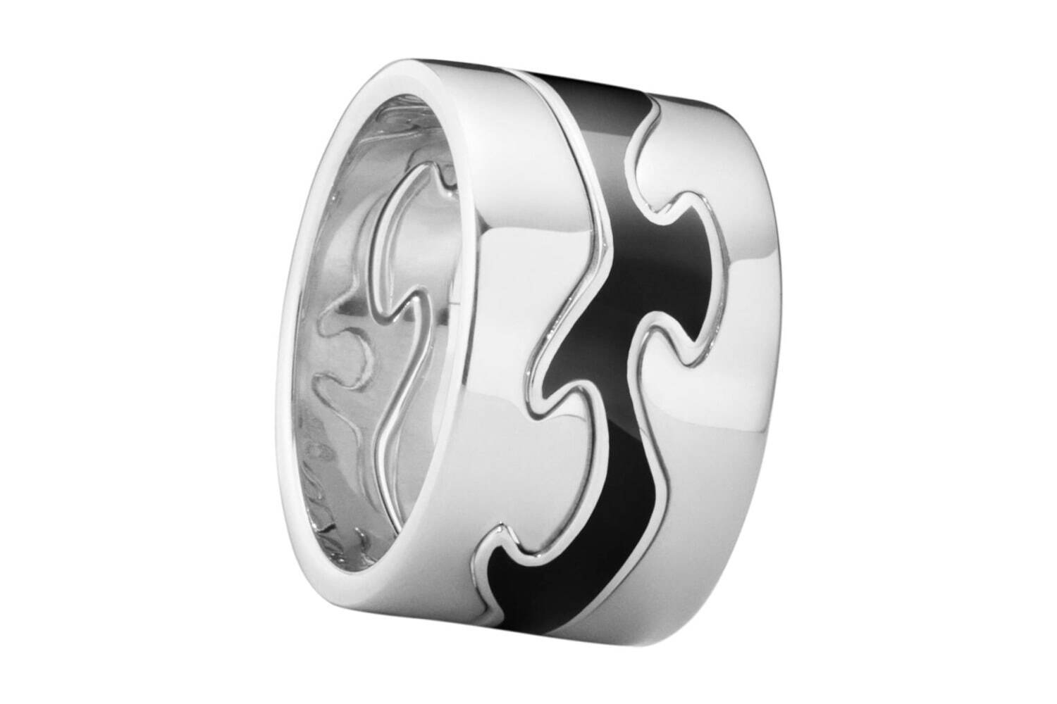 V*様 ジョージジェンセンSV ツイストデザイン リング シルバーのシンプルなデザインから、ゴールドにダイヤモンドが