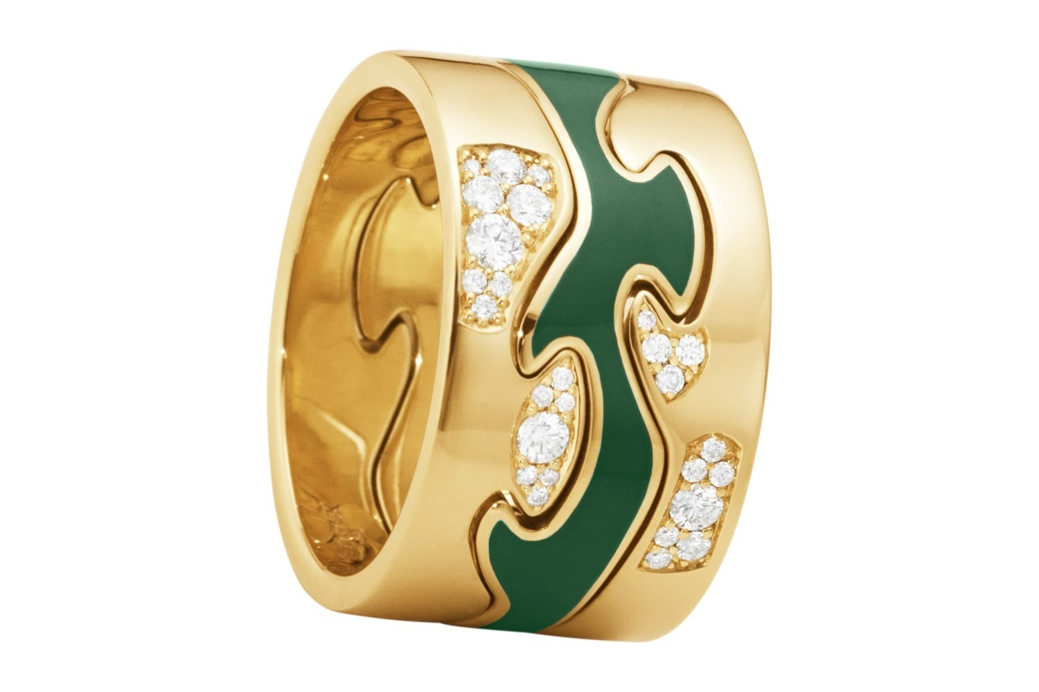 Fusion exclusive 3 piece white gold ring with diamonds