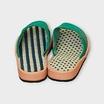 フラボア×リベラートの畳サンダル、“ドット＆ストライプ”柄畳にビタミンカラーの牛皮アッパー｜写真6