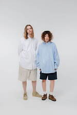 バウ ワウ×ビームス“アイビー”テーマのコラボウェア、リペア入りシャツ＆チノビッグショーツ｜写真9