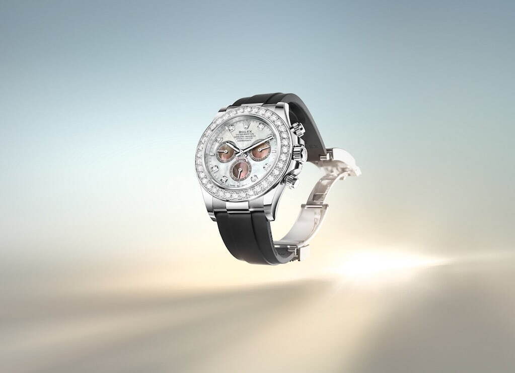 腕時計「コスモグラフ デイトナ」マザーオブパールのコントラスト