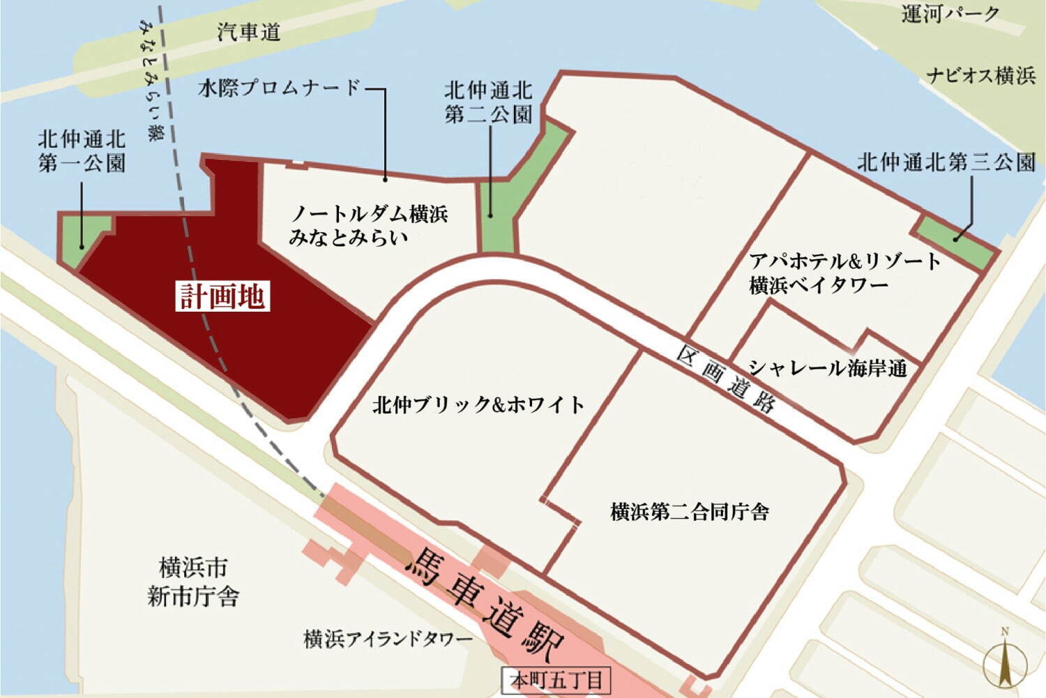 ホテル「コンラッド横浜」2027年開業予定、みなとみらいを望む北仲通北地区の新ビルに｜写真4