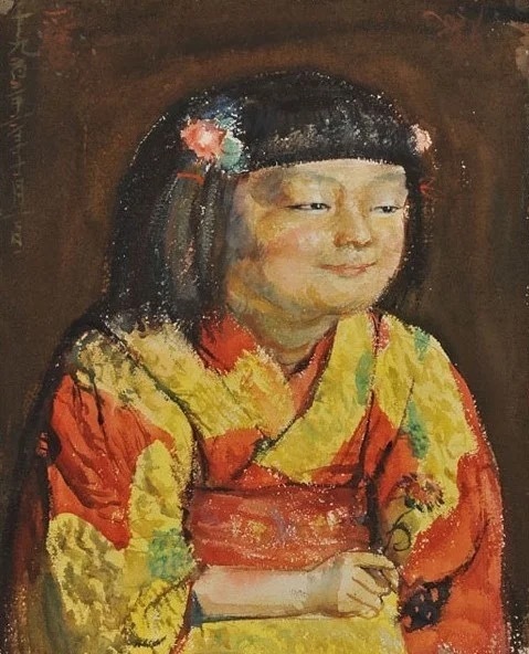 岸田劉生 《麗子微笑像》 上原美術館蔵