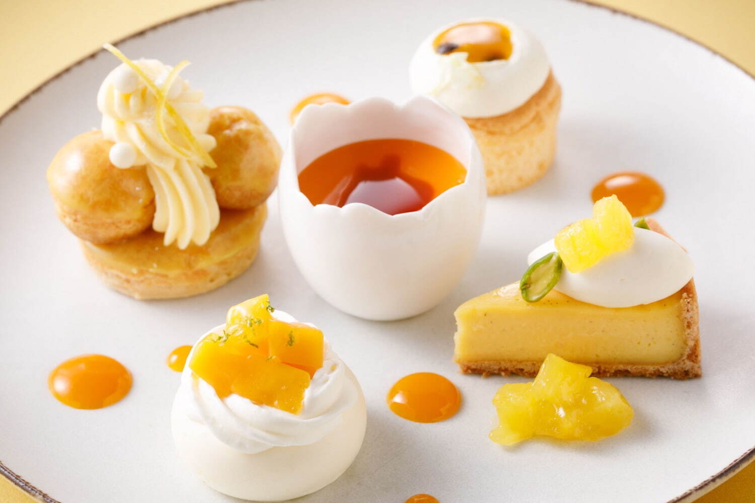 ヨーク｜グランド ハイアット 福岡「エッグリシャス アフタヌーンティー」濃厚たまごのスイーツ＆セイボリー