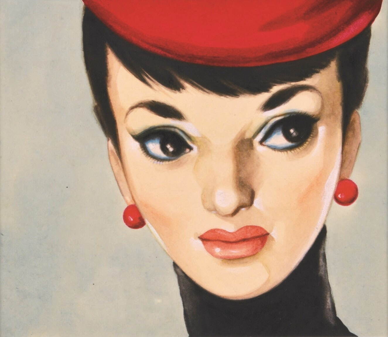 中原淳一 《表紙原画(『それいゆ』第31号)》 1954年 個人蔵 ©JUNICHI NAKAHARA / HIMAWARIYA