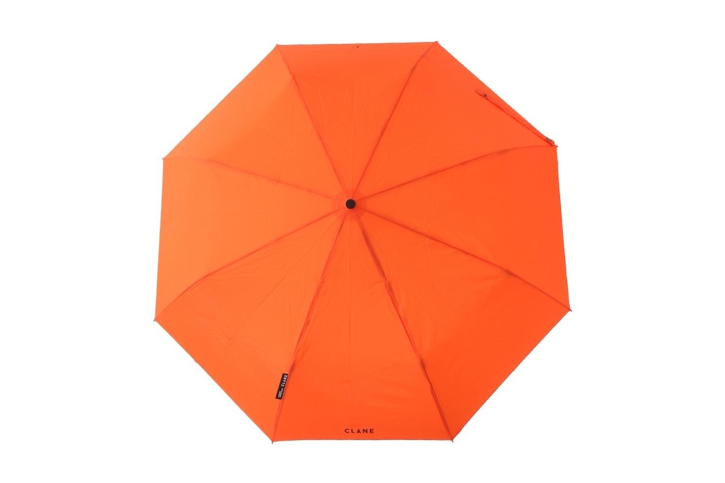 クラネ×ロンドンアンダーカバーの“晴雨兼用”折りたたみ傘、ダブルネームを配したオレンジ＆ブラック｜写真10