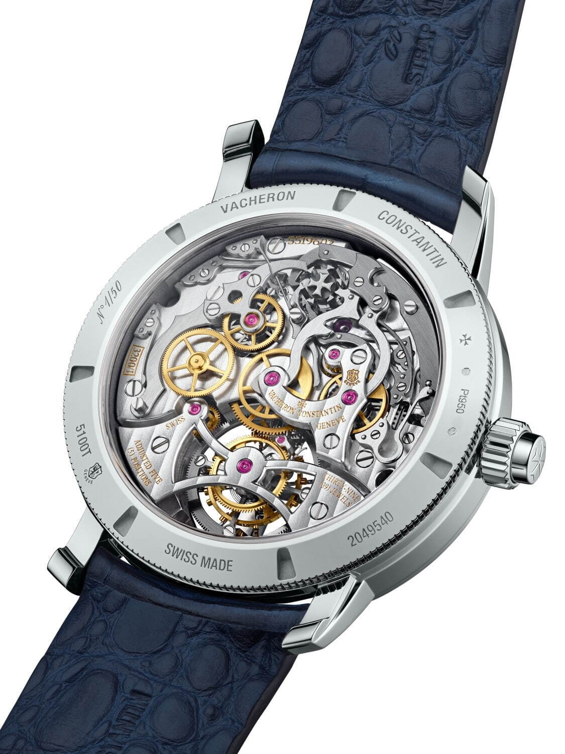 ヴァシュロン・コンスタンタンの24年新作腕時計、プラチナ＆“ダークブルー”アリゲーターレザーの調和｜写真4