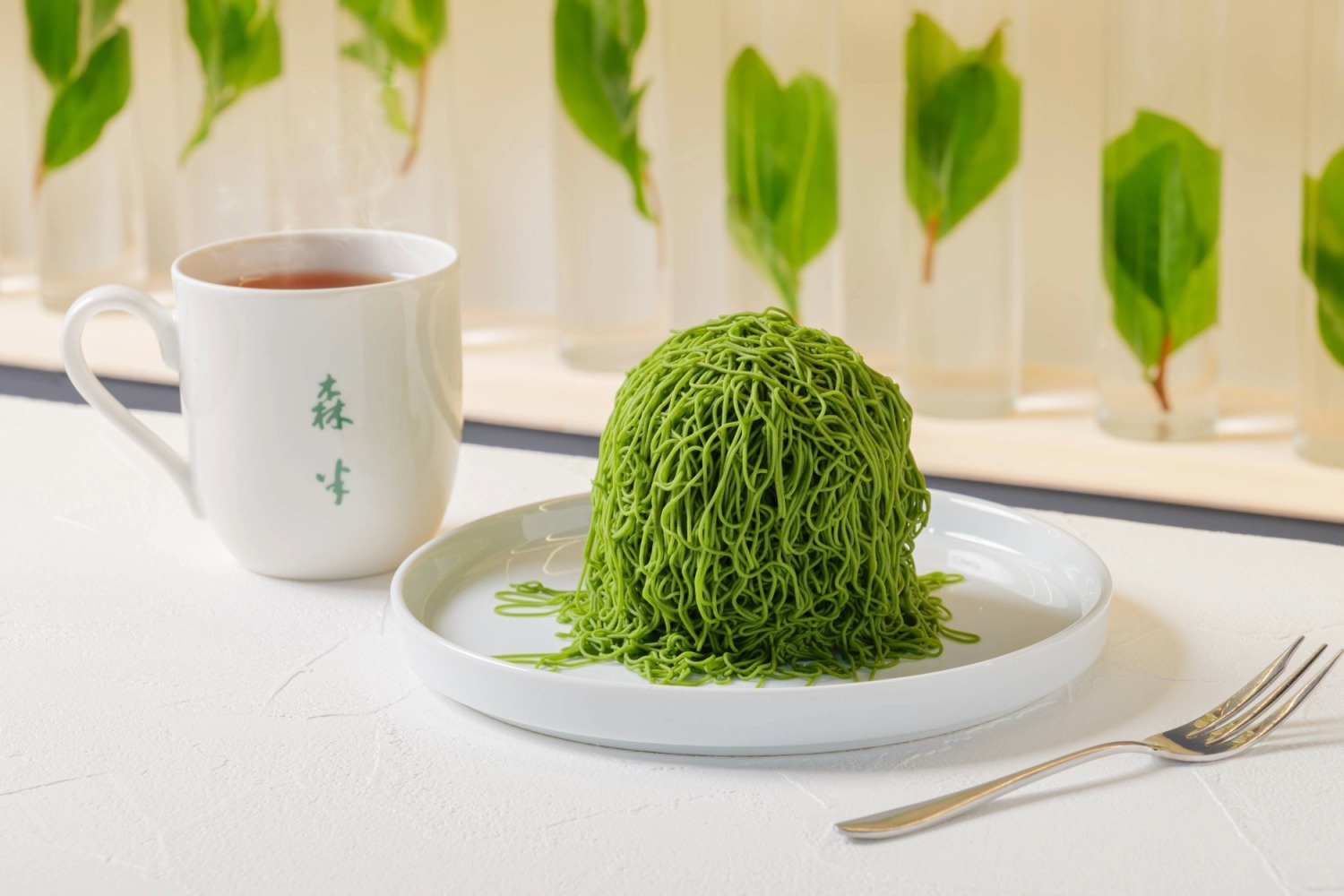 モンブラン｜京都・宇治「ティースクエア森半」の“絞りたて”抹茶モンブラン、ブレンド宇治抹茶の自家製ペースト