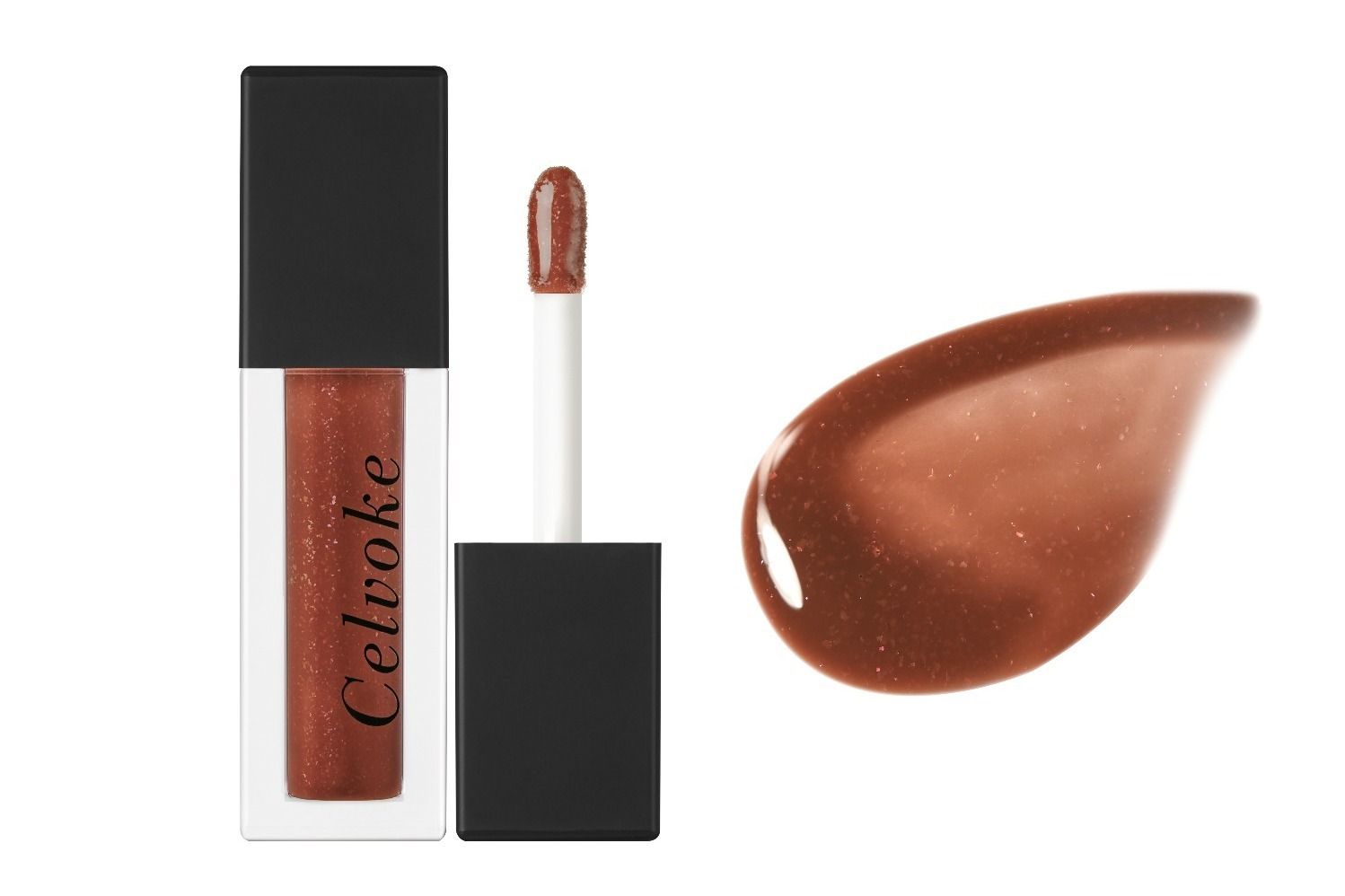 セルヴォーク24年夏コスメ、パール煌めく“ほろ苦キャラメルブラウン”の限定色リップグロス