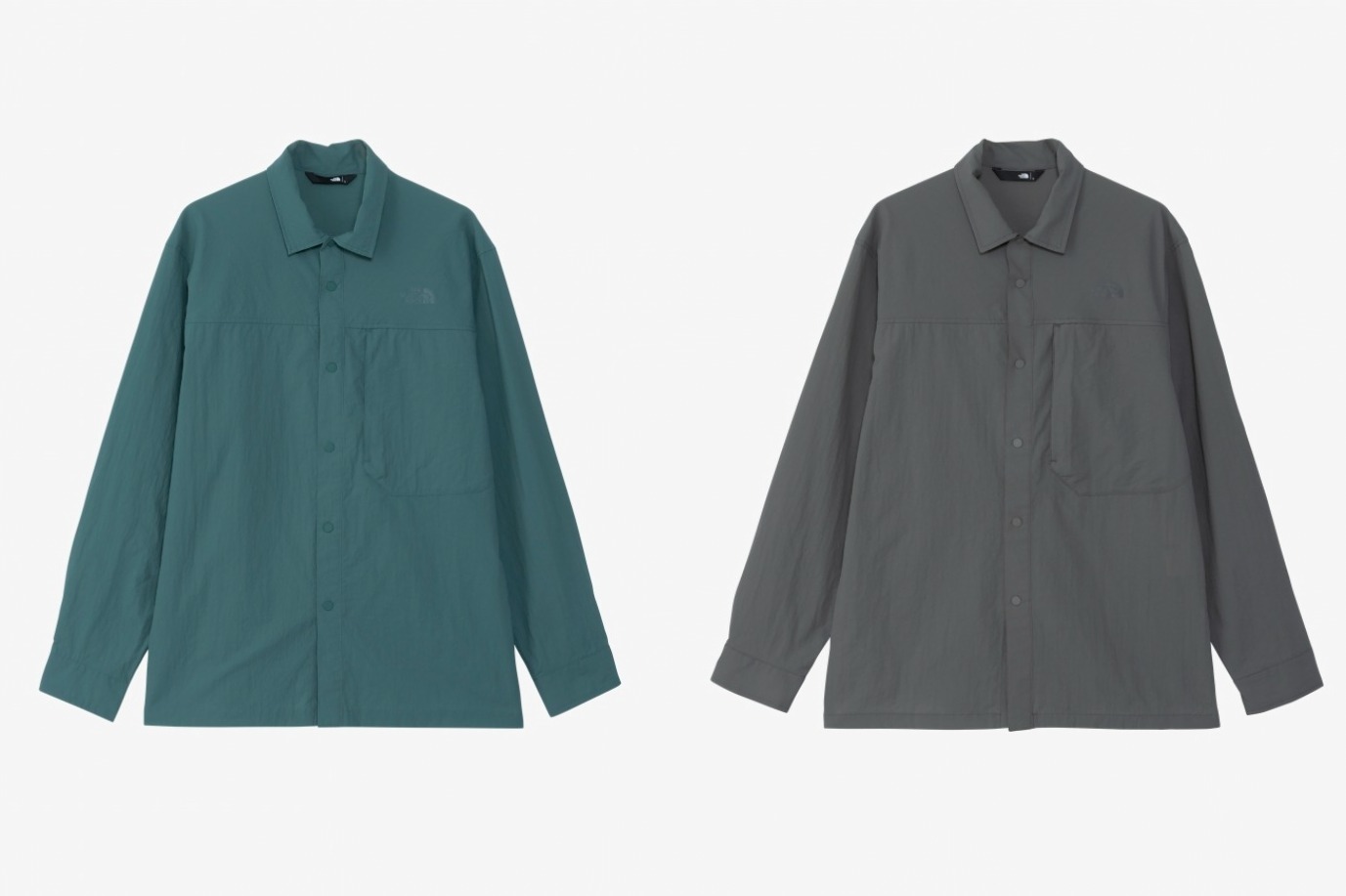 ザ・ノース・フェイス「ハイカーズシャツ」ストレッチ性のある薄手ナイロン“山シャツ”