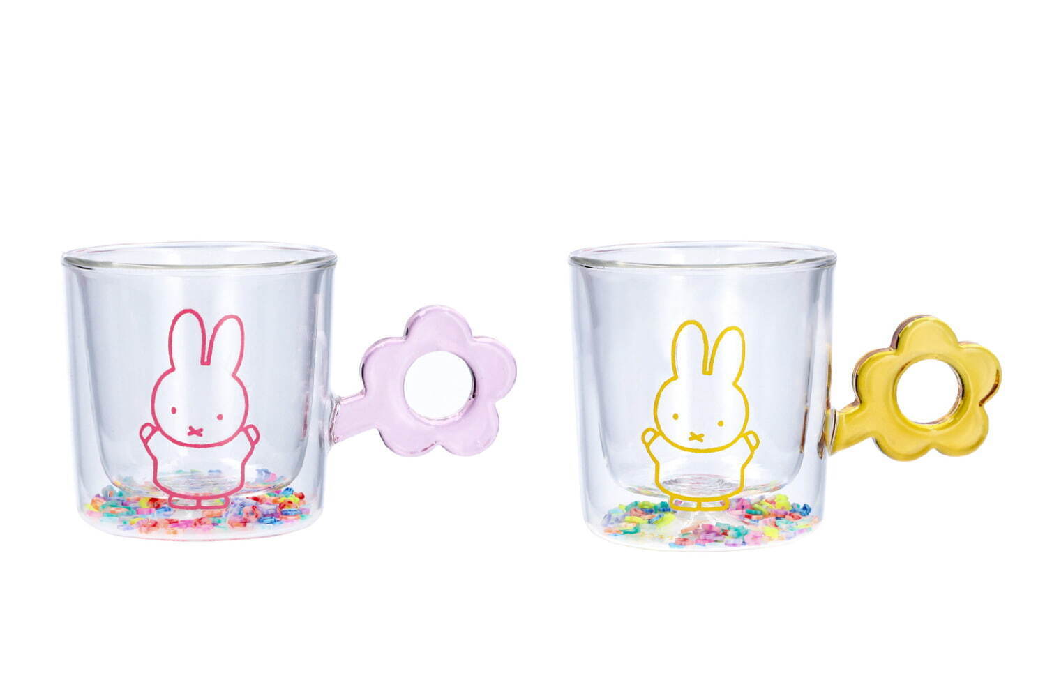 ダブルウォールグラスフラワーシャワー
ピンク/イエロー 各4,620円