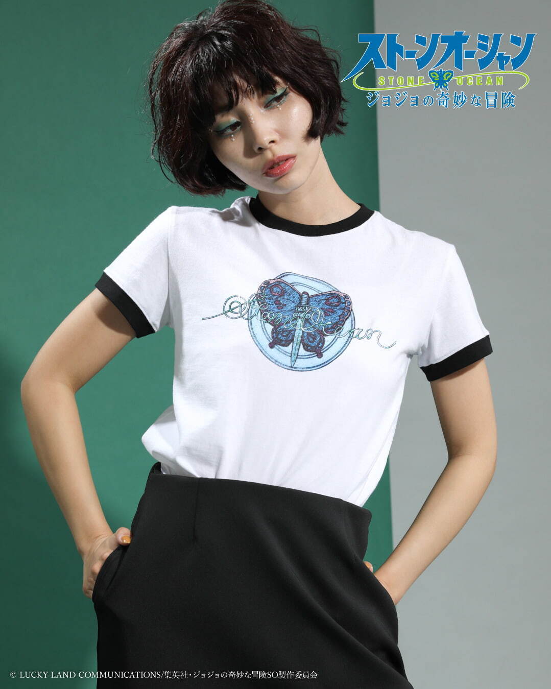 ジョジョ JOJO 空条徐倫 ストーンオーシャン　Tシャツ tee XLサイズ ジョジョの奇妙な冒険』 空条徐倫 Tシャツ | Këvin Used
