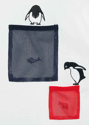 グラニフ×さかざきちはるの新作コラボ、ペンギンの刺繍Tシャツや