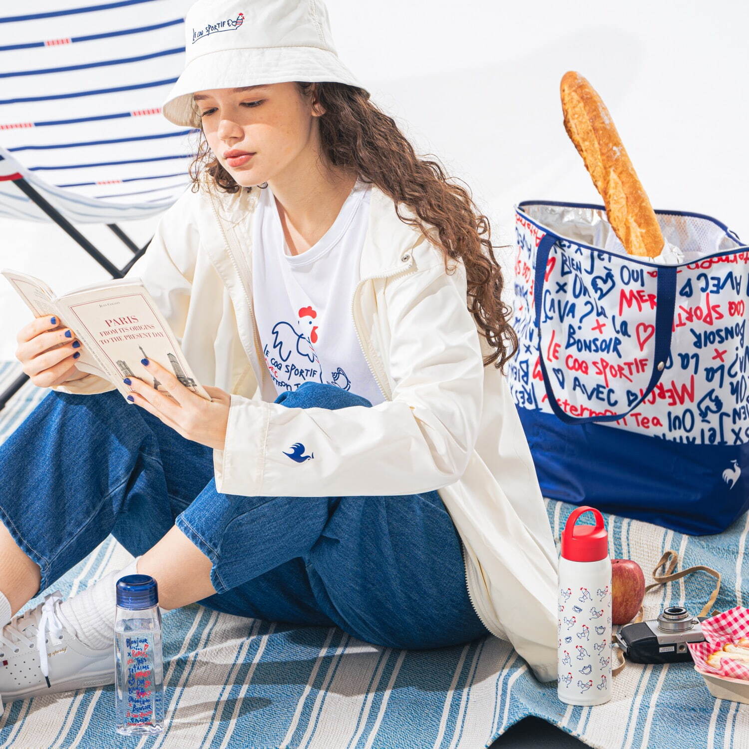 帽子 4,950円、マウンテンパーカー 12,100円、プリントTシャツ 5,390円
プラスチックボトル 1,980円、保冷バッグL 3,740円、ステンレスボトル 3,960円