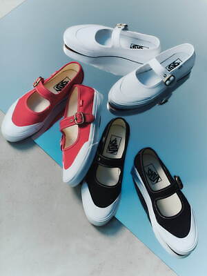 【関税込み】Vans レッド FU メリージェーン スニーカー Vans: レッド FU メリージェーン スニーカー | SSENSE 日本