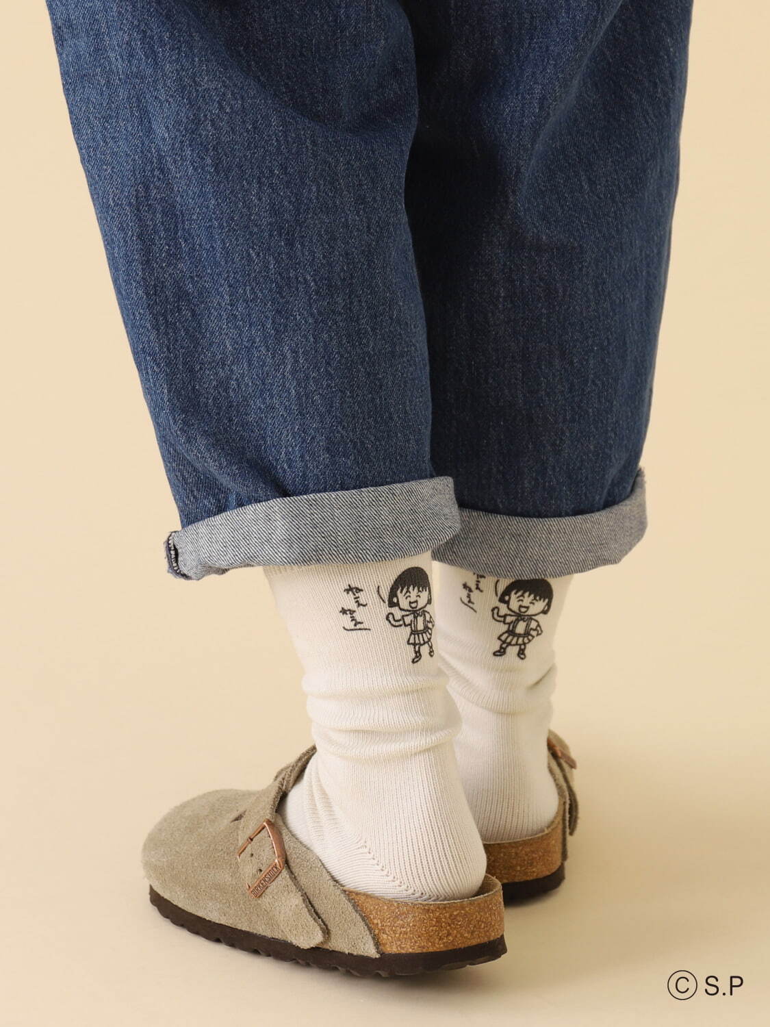 さくらももこ×タビオの靴下、ちびまる子ちゃんの吹き出し刺繍やコジコジ総柄ソックスなど｜写真12