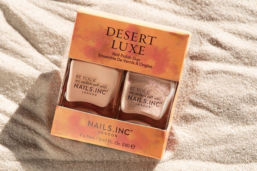 ネイルズインク24年夏ネイル、“砂漠へのバカンス”着想のサンドベージュ＆オーロラグリッター