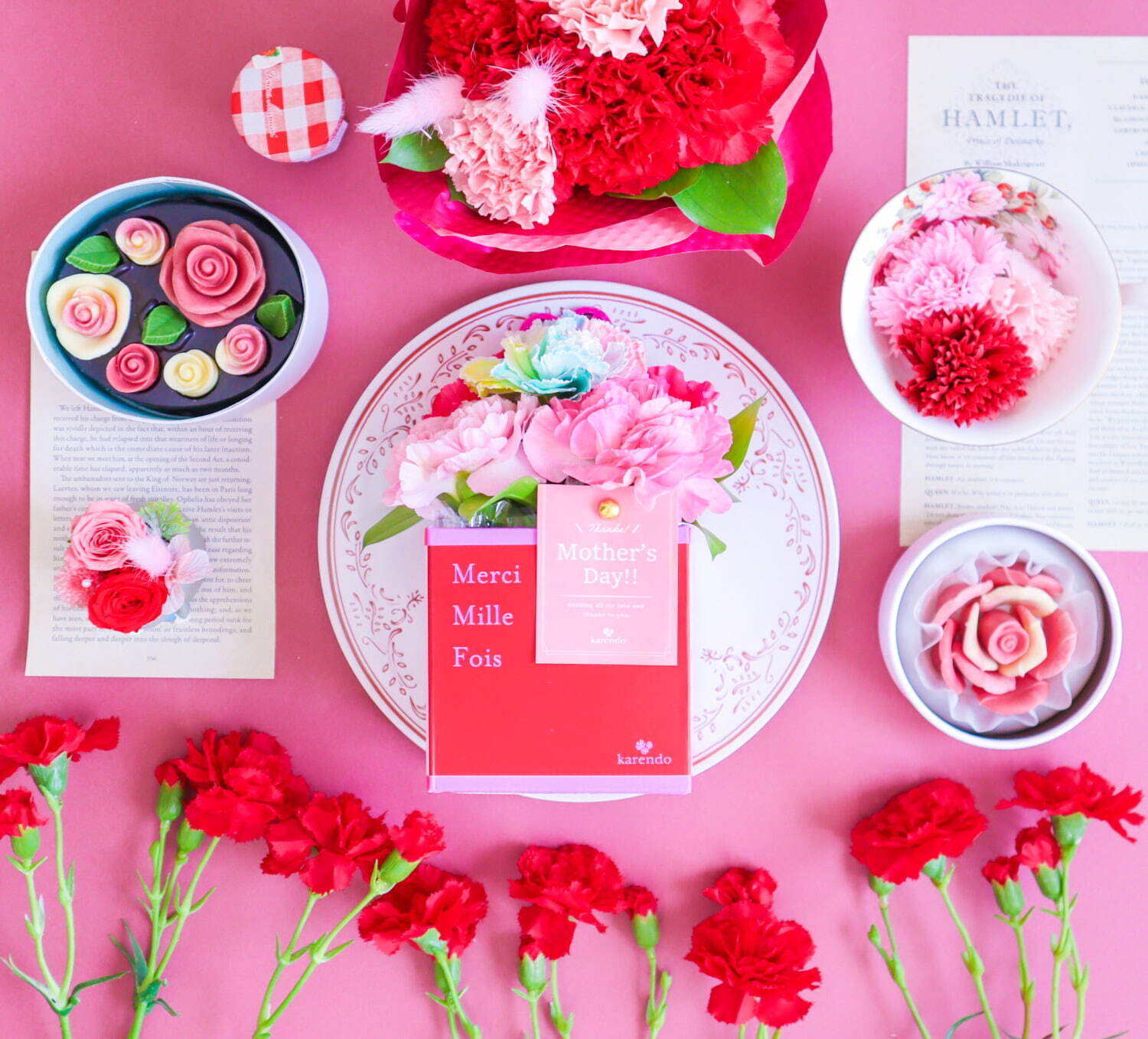 花屋が作る“薔薇チョコレート”に24年母の日限定カーネーションカラー、花束風ギフトボックスなど｜写真11