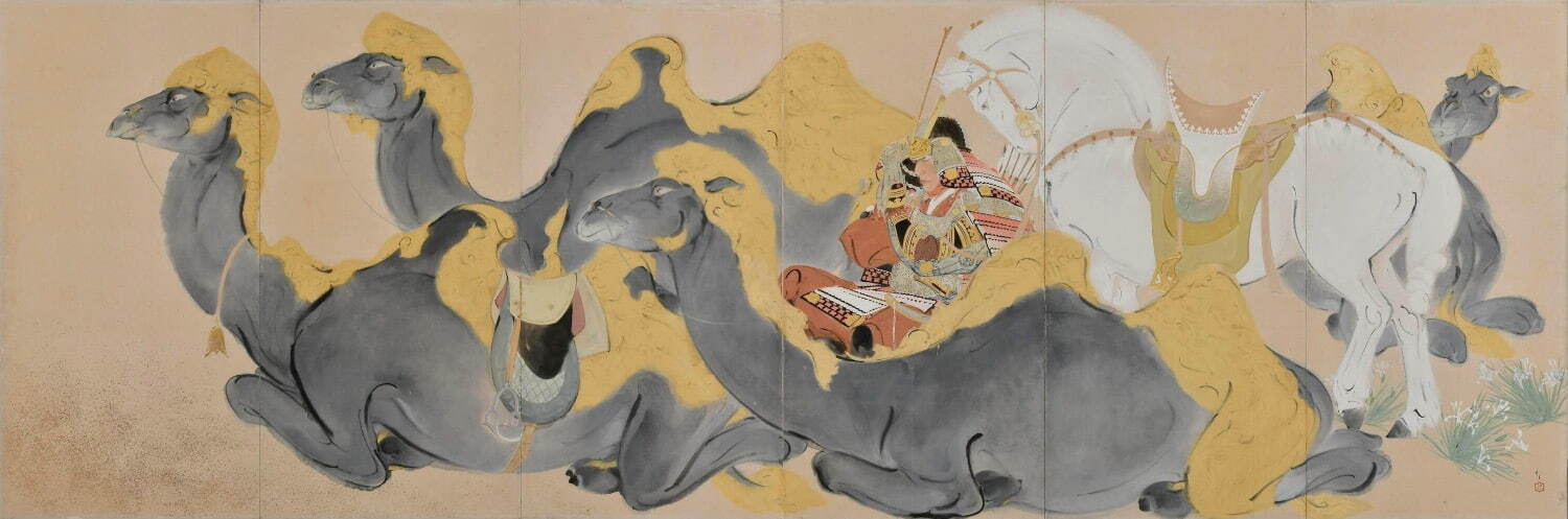 川端龍子 《源義経(ジンギスカン)》 昭和13年(1938年) 大田区立龍子記念館蔵